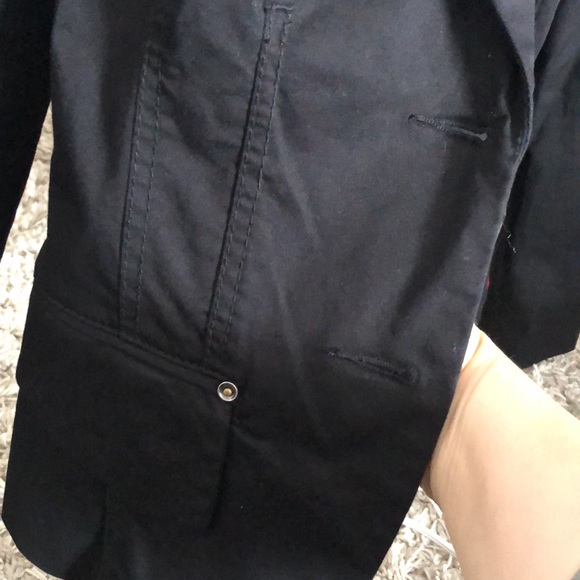 Black cotton mix blazer, edc by Esprit, M, worn once, 2 fake pockets in front, - Picture 10 of 10